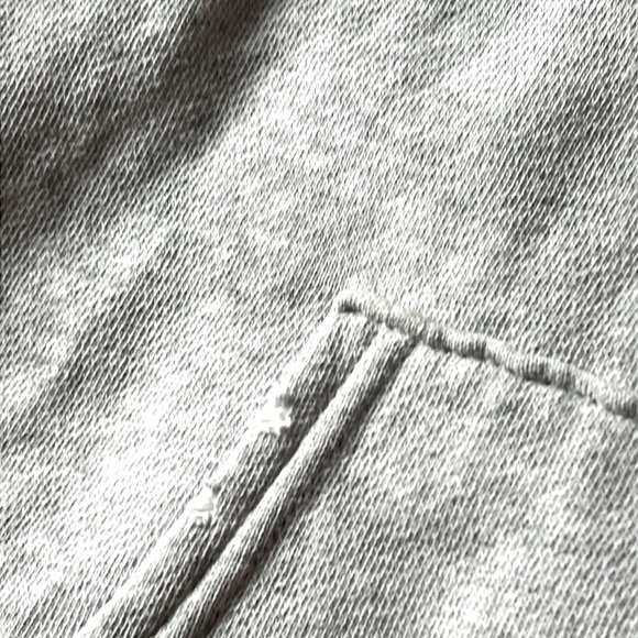 Aerie Oversized pullover hoodie, grey, cotton, back graphic, size M - Picture 12 of 13